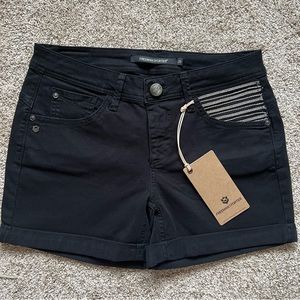 Freeman T.Porter denim black shorts, sz 28, NWT